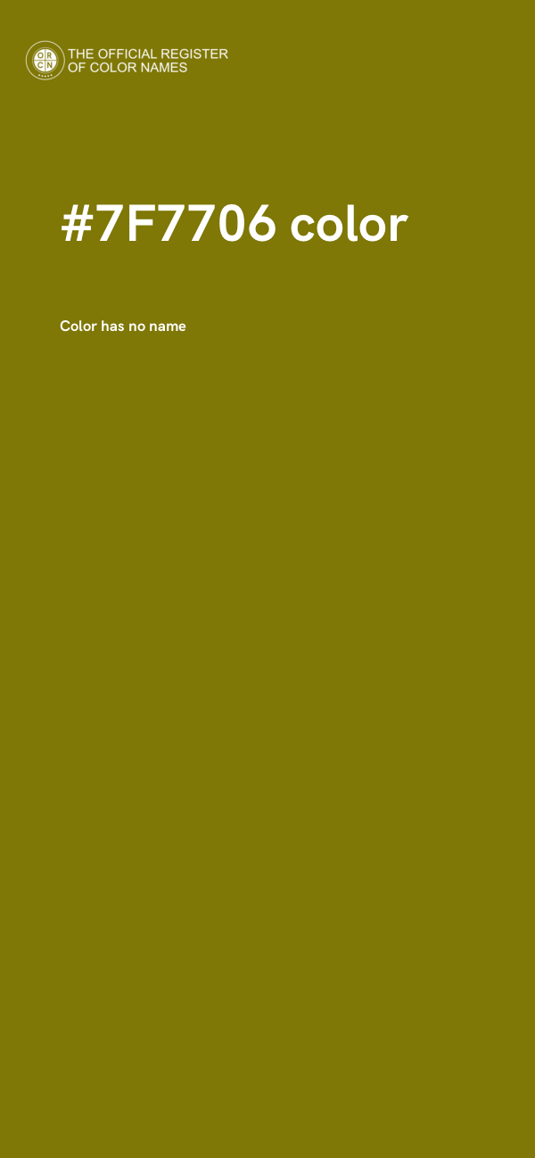#7F7706 color image