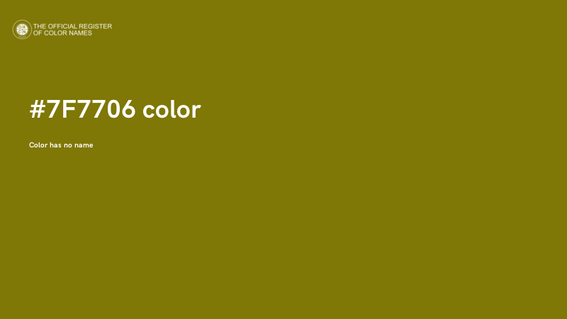 #7F7706 color image