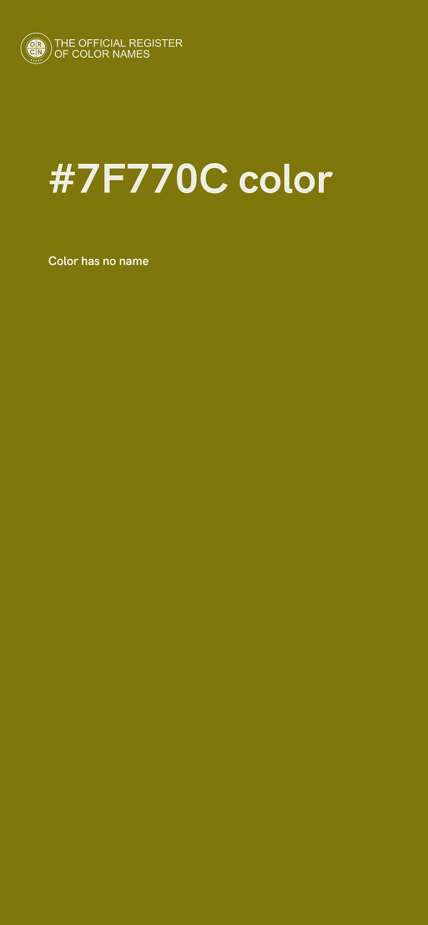 #7F770C color image