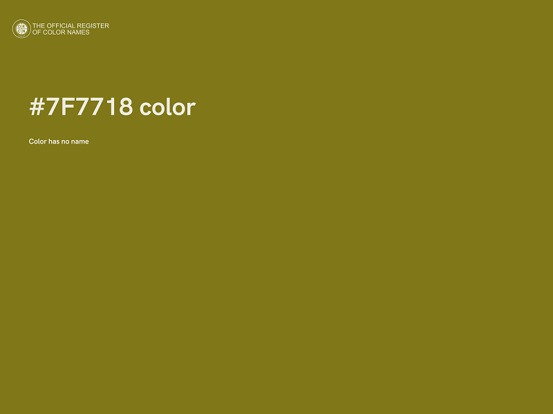 #7F7718 color image