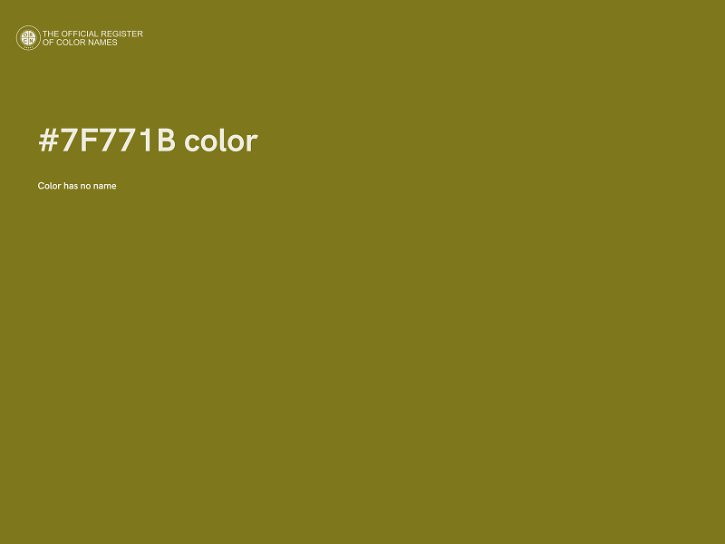 #7F771B color image