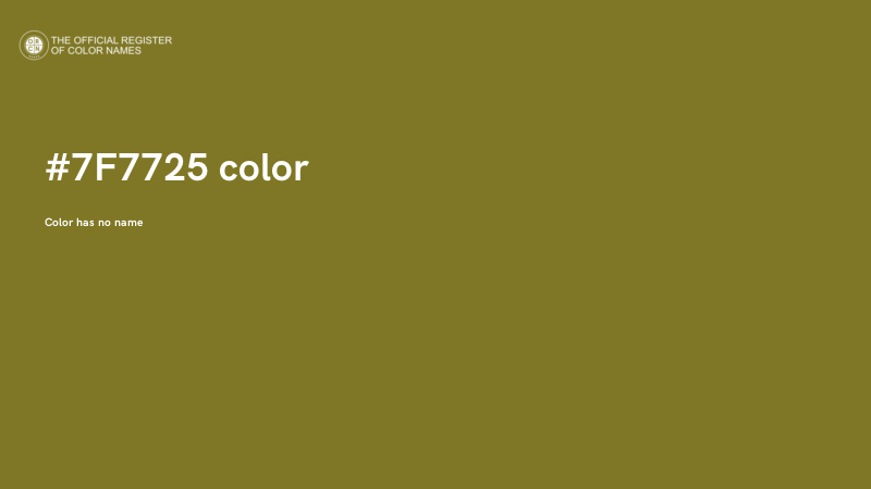 #7F7725 color image