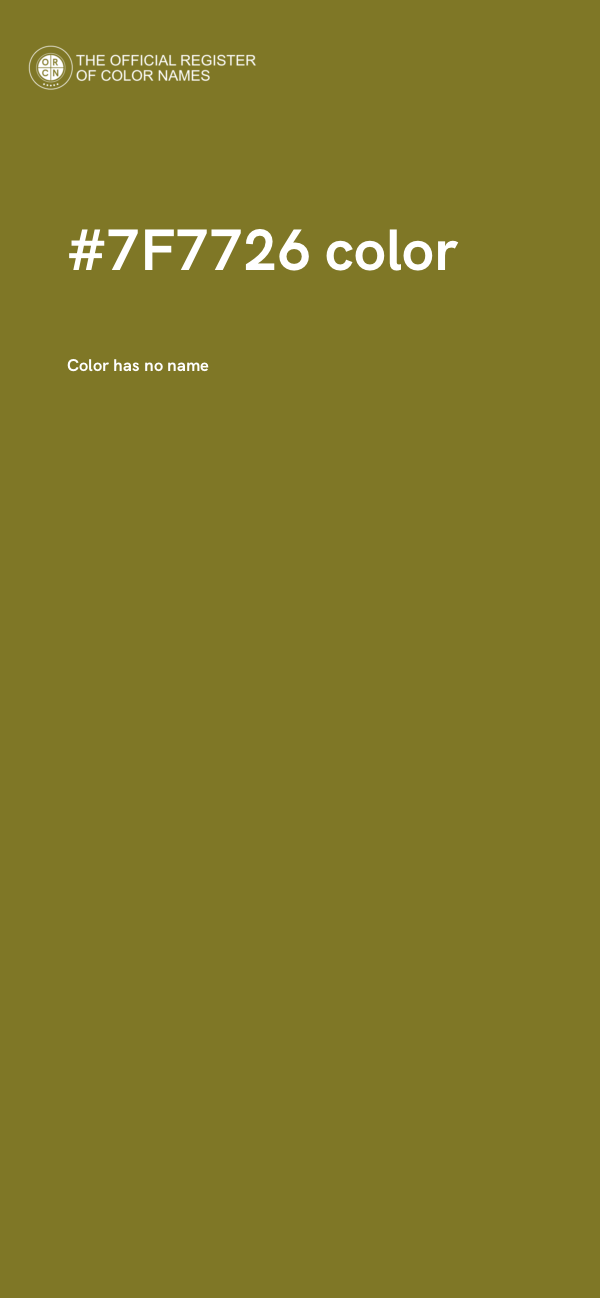 #7F7726 color image