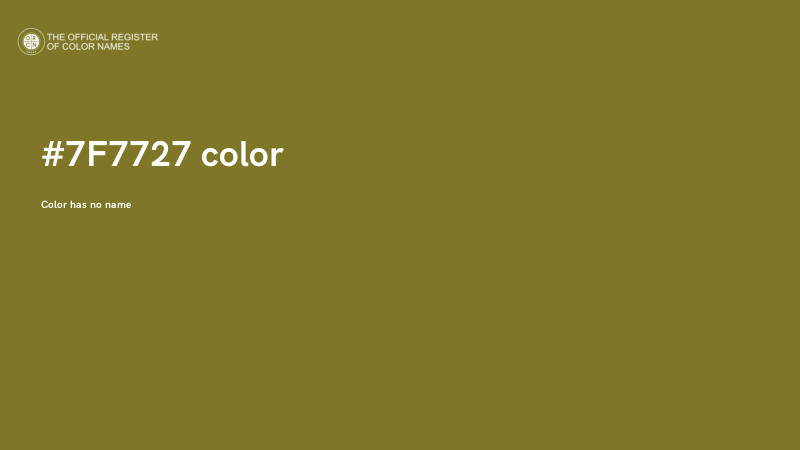 #7F7727 color image