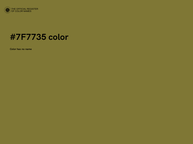 #7F7735 color image