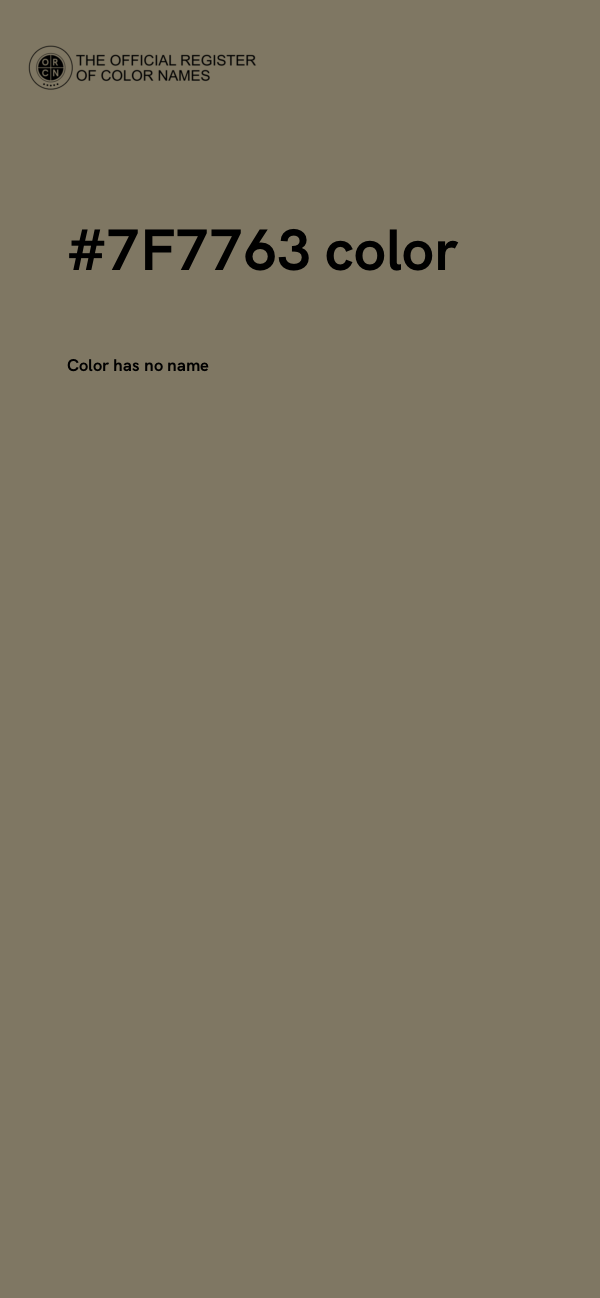 #7F7763 color image