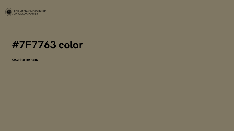 #7F7763 color image