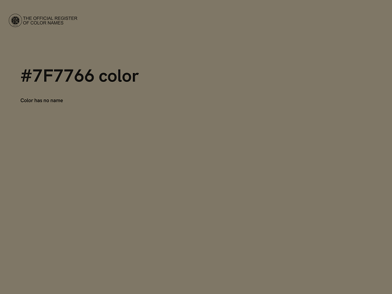 #7F7766 color image