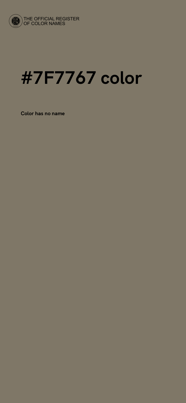 #7F7767 color image