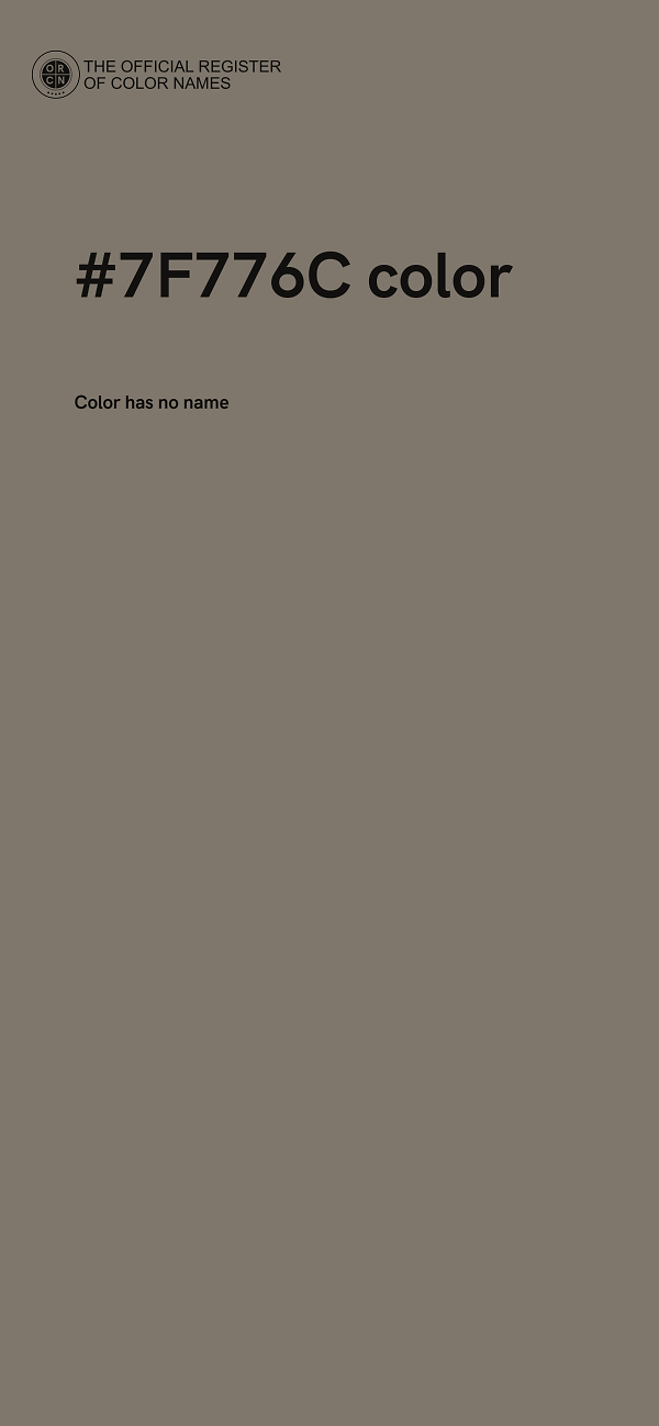 #7F776C color image