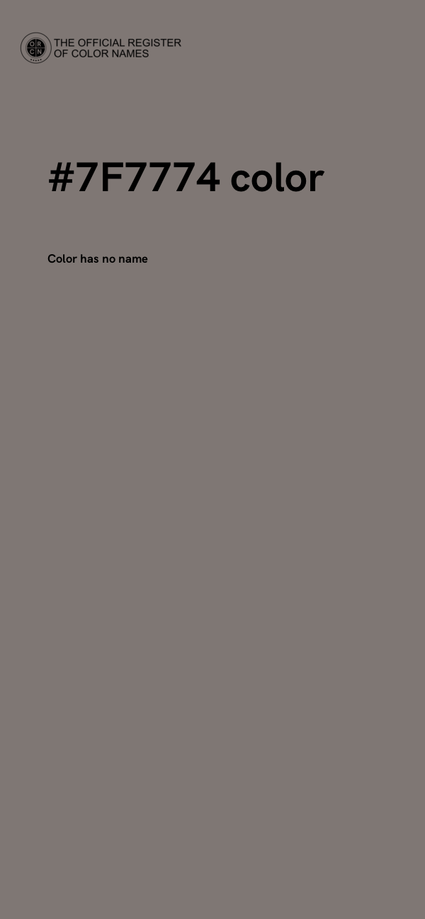 #7F7774 color image