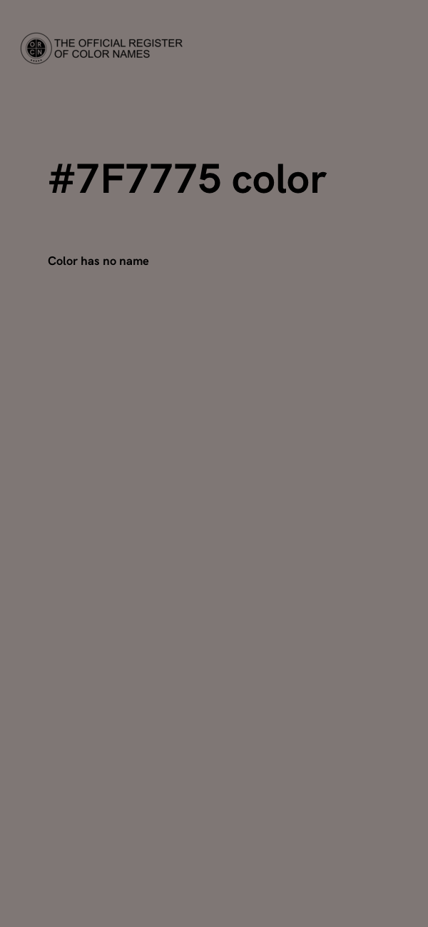 #7F7775 color image