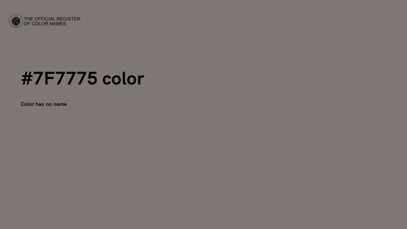 #7F7775 color image