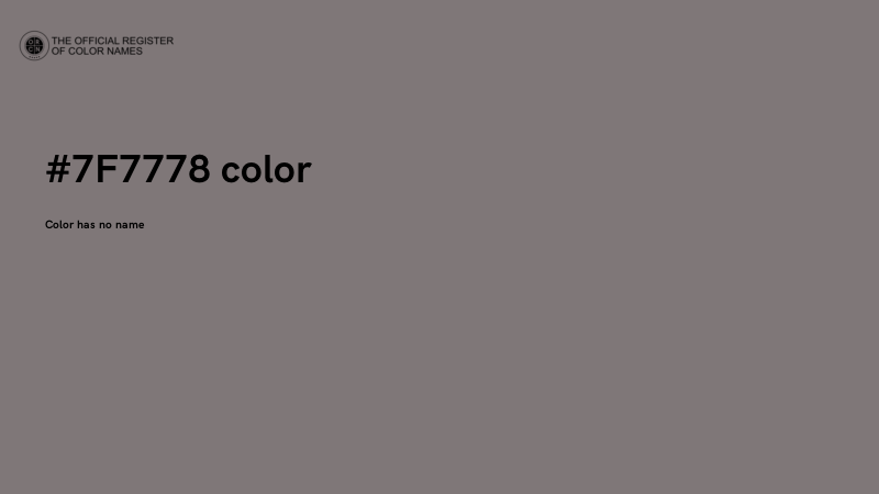 #7F7778 color image