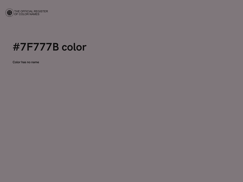 #7F777B color image