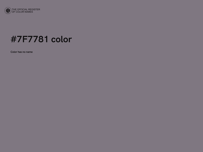 #7F7781 color image