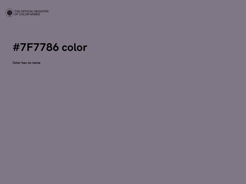 #7F7786 color image