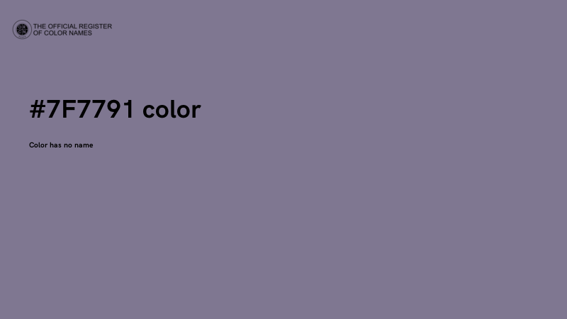 #7F7791 color image