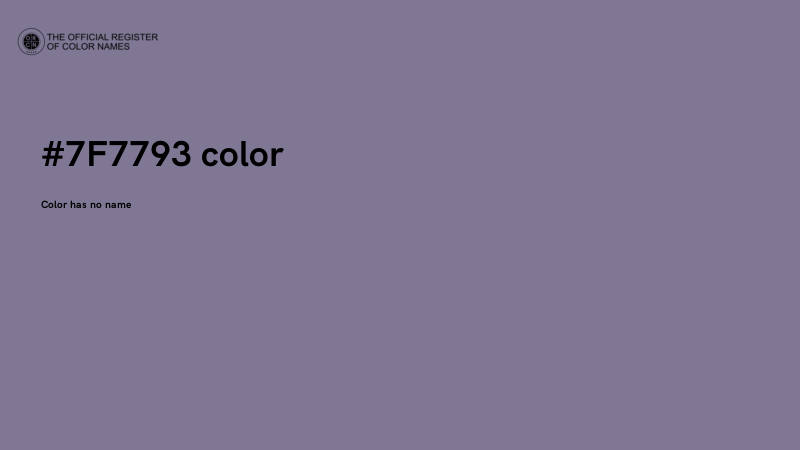 #7F7793 color image