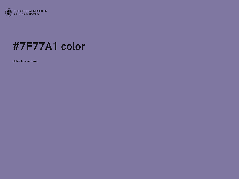 #7F77A1 color image