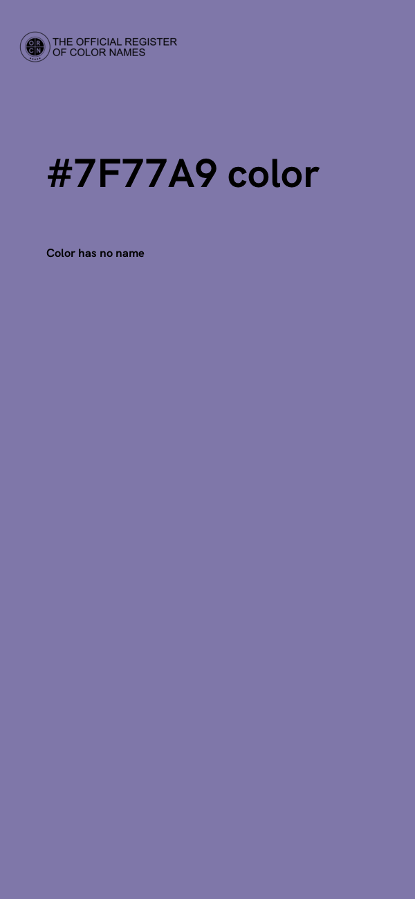 #7F77A9 color image