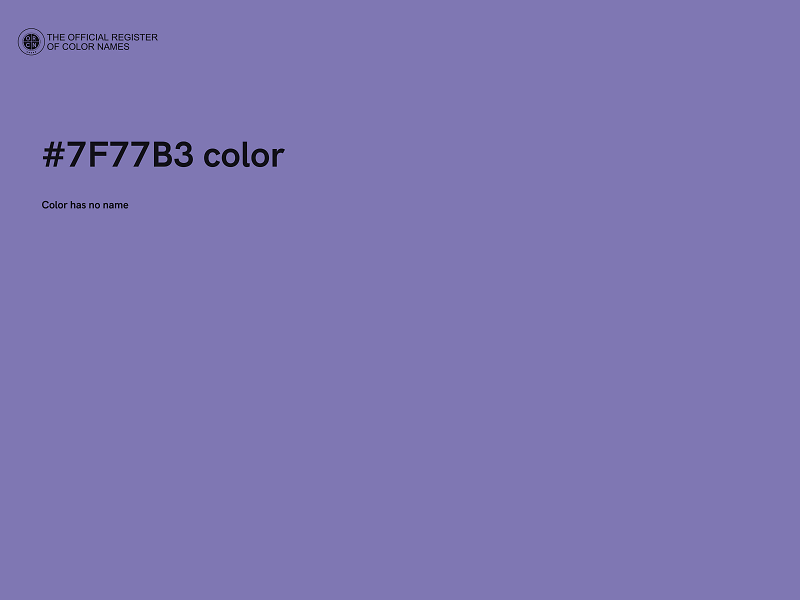 #7F77B3 color image