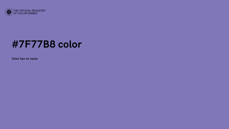 #7F77B8 color image