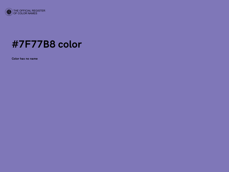 #7F77B8 color image