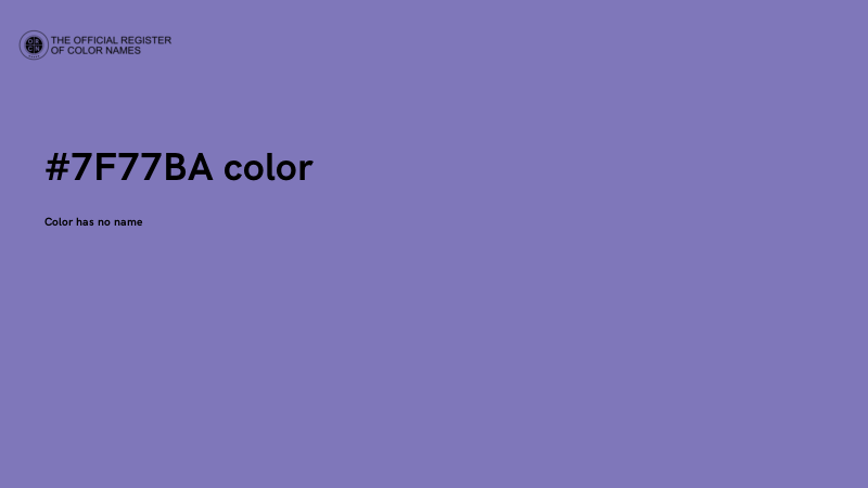 #7F77BA color image