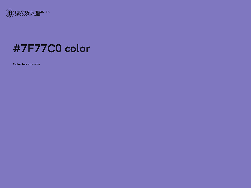 #7F77C0 color image