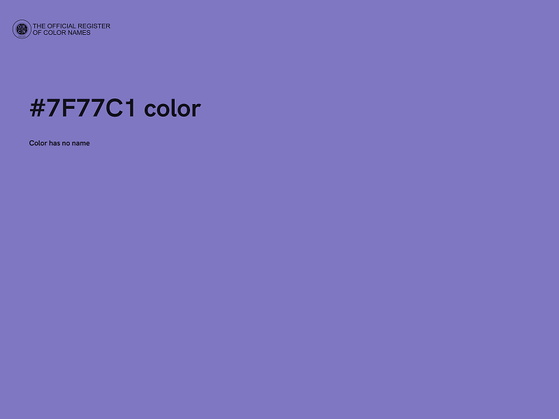 #7F77C1 color image