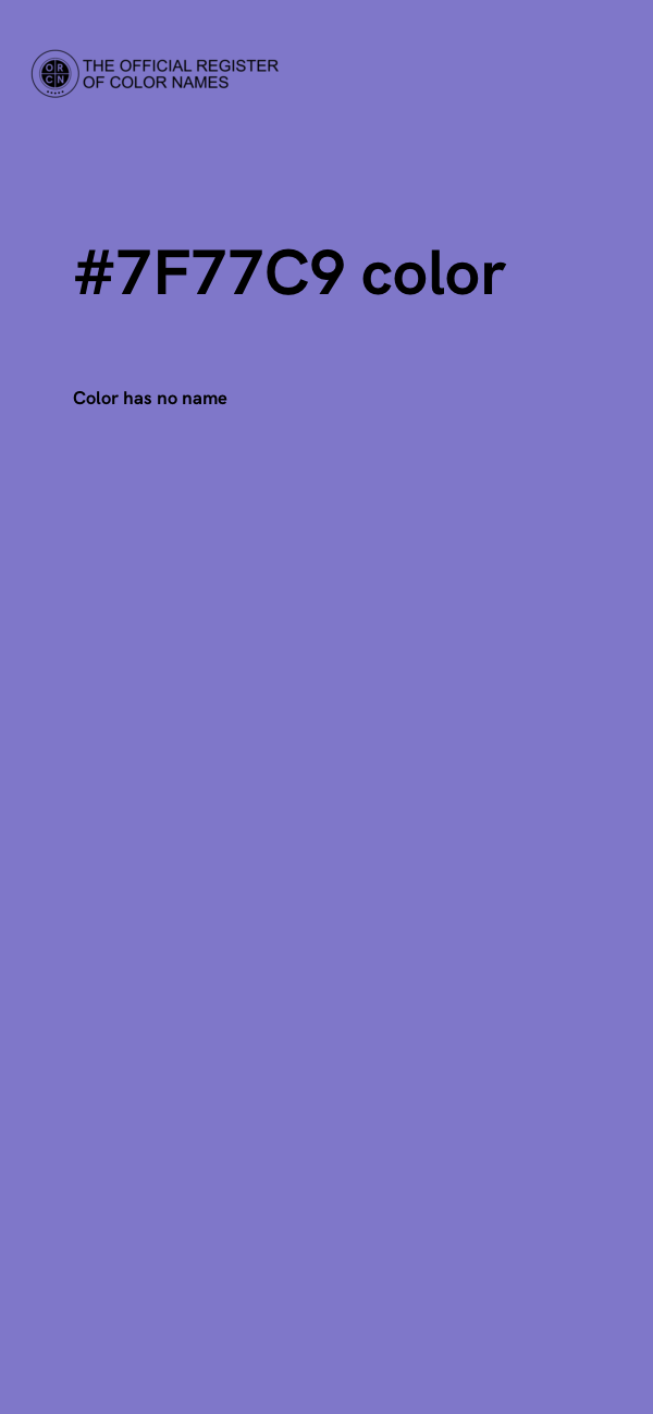 #7F77C9 color image