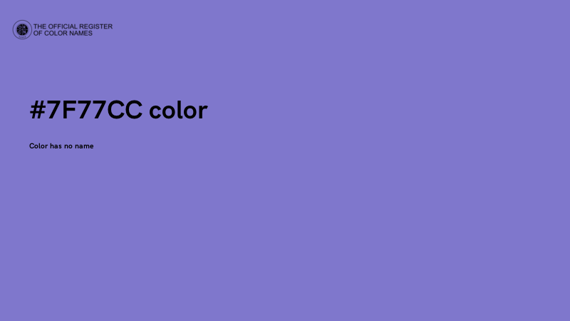 #7F77CC color image