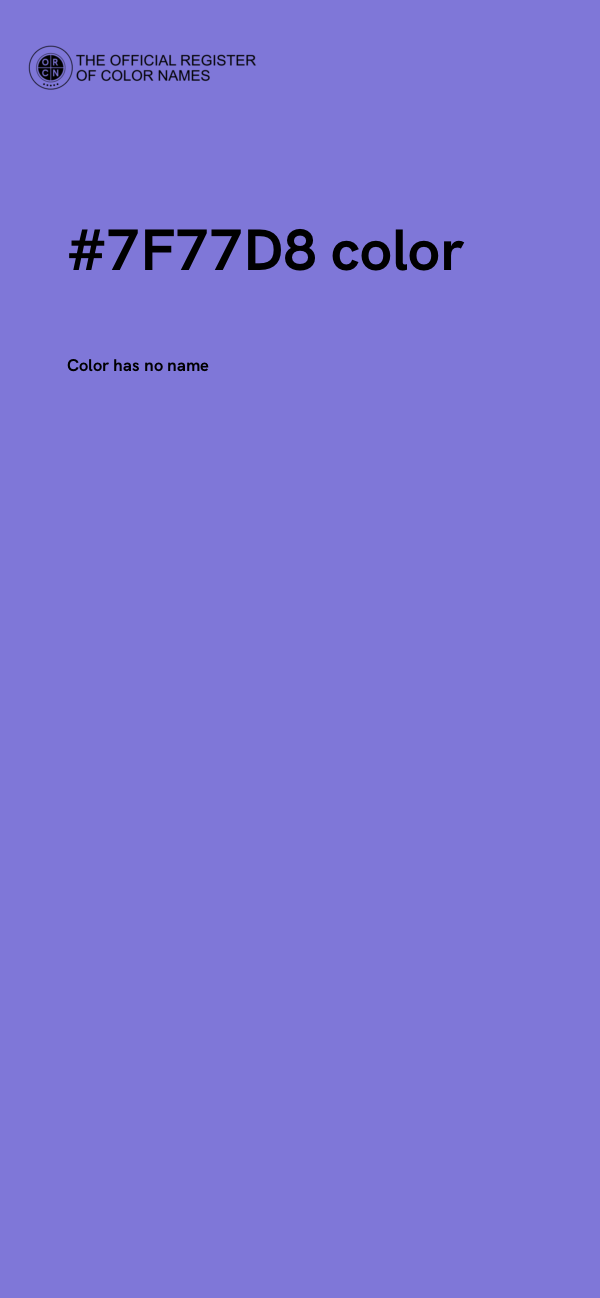 #7F77D8 color image