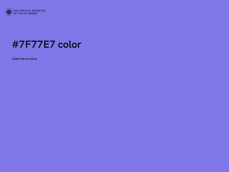 #7F77E7 color image