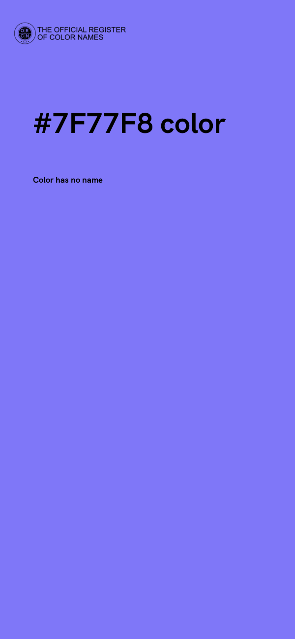 #7F77F8 color image