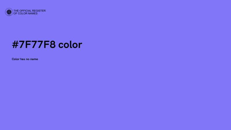 #7F77F8 color image