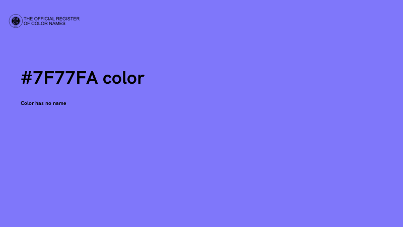 #7F77FA color image