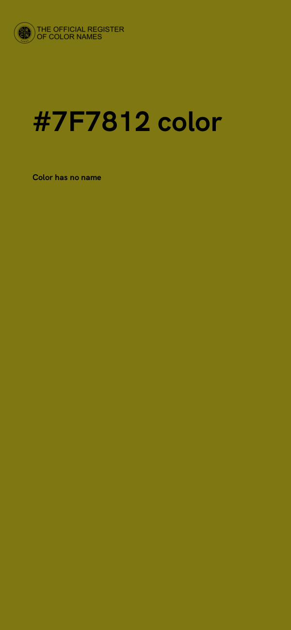 #7F7812 color image