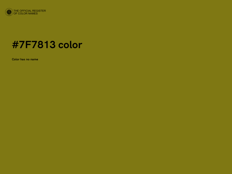 #7F7813 color image