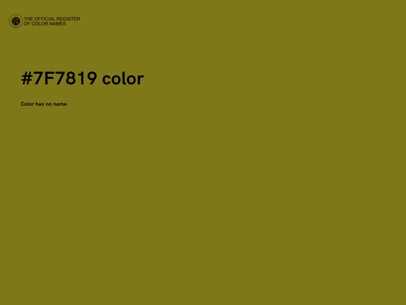 #7F7819 color image