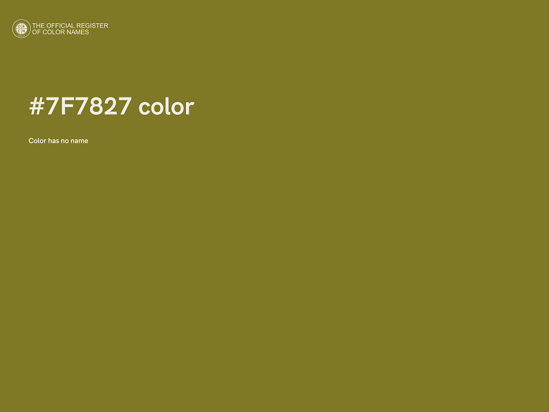 #7F7827 color image