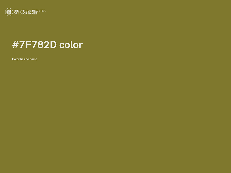 #7F782D color image