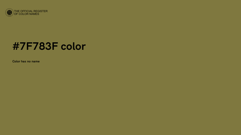 #7F783F color image