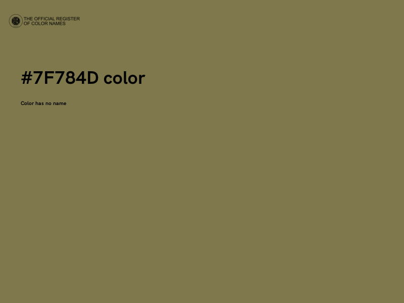 #7F784D color image