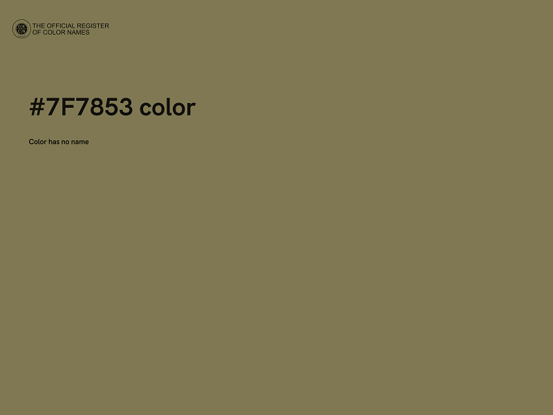 #7F7853 color image