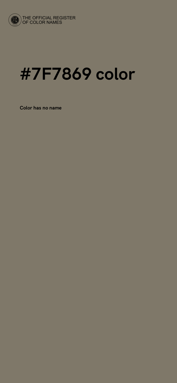 #7F7869 color image
