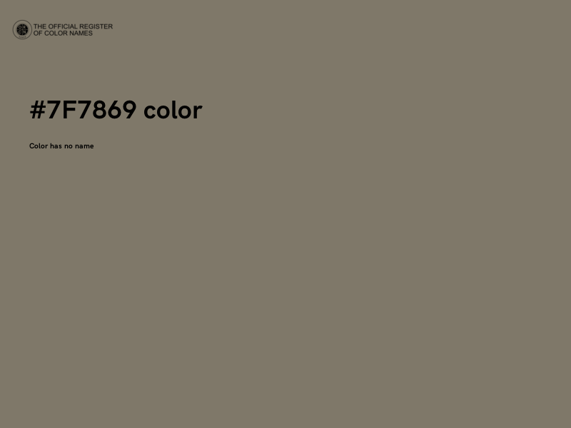 #7F7869 color image