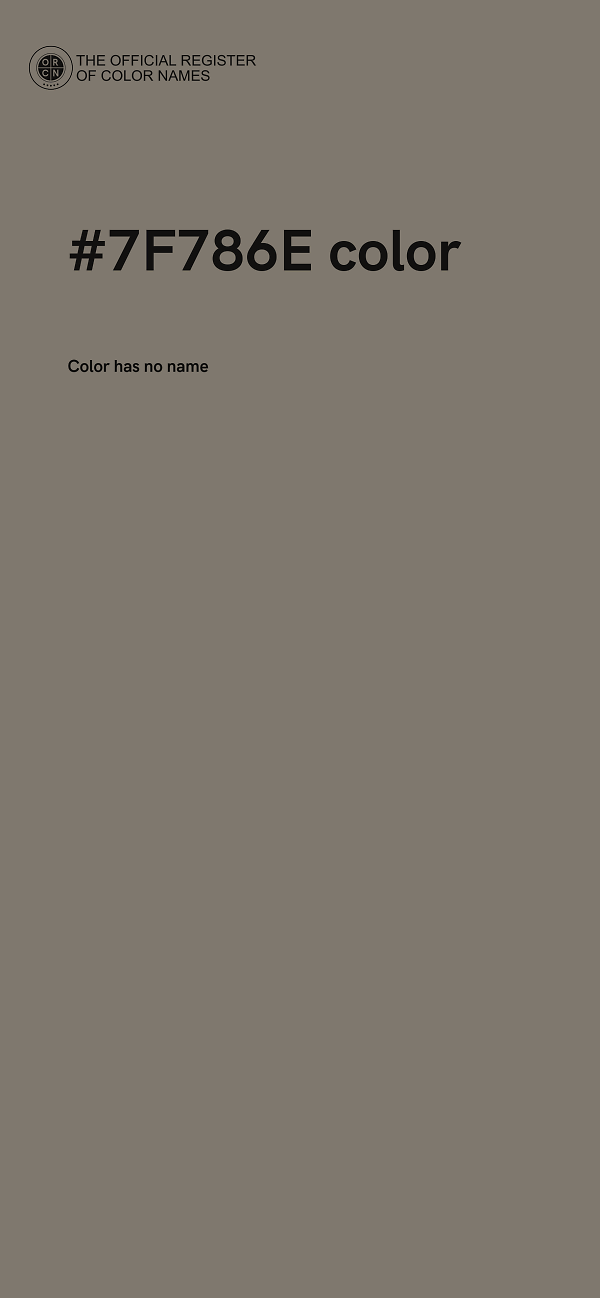 #7F786E color image