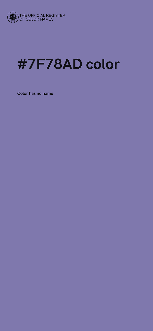 #7F78AD color image